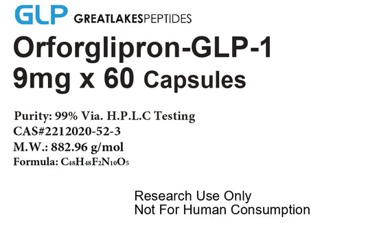 Orforglipron - GLP-1 - 9mg x 60 Capsules